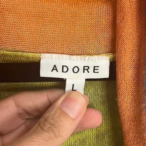 Anthropologie Adore Colorful Sleeveless Cardigan Shrug Shall sz. L - Picture 4 of 6